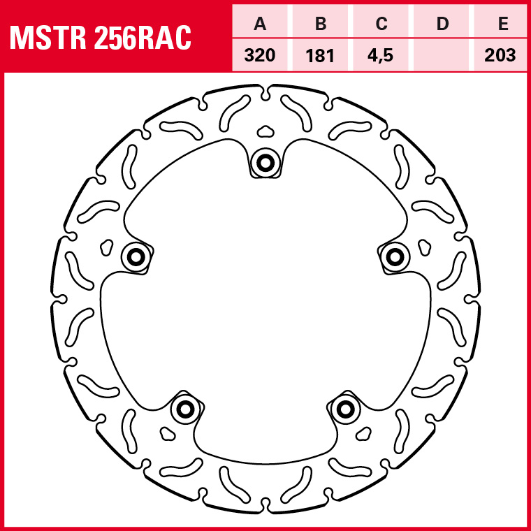 TRW disco de freno Sportiv BMW Semiflotante MSTR256RAC