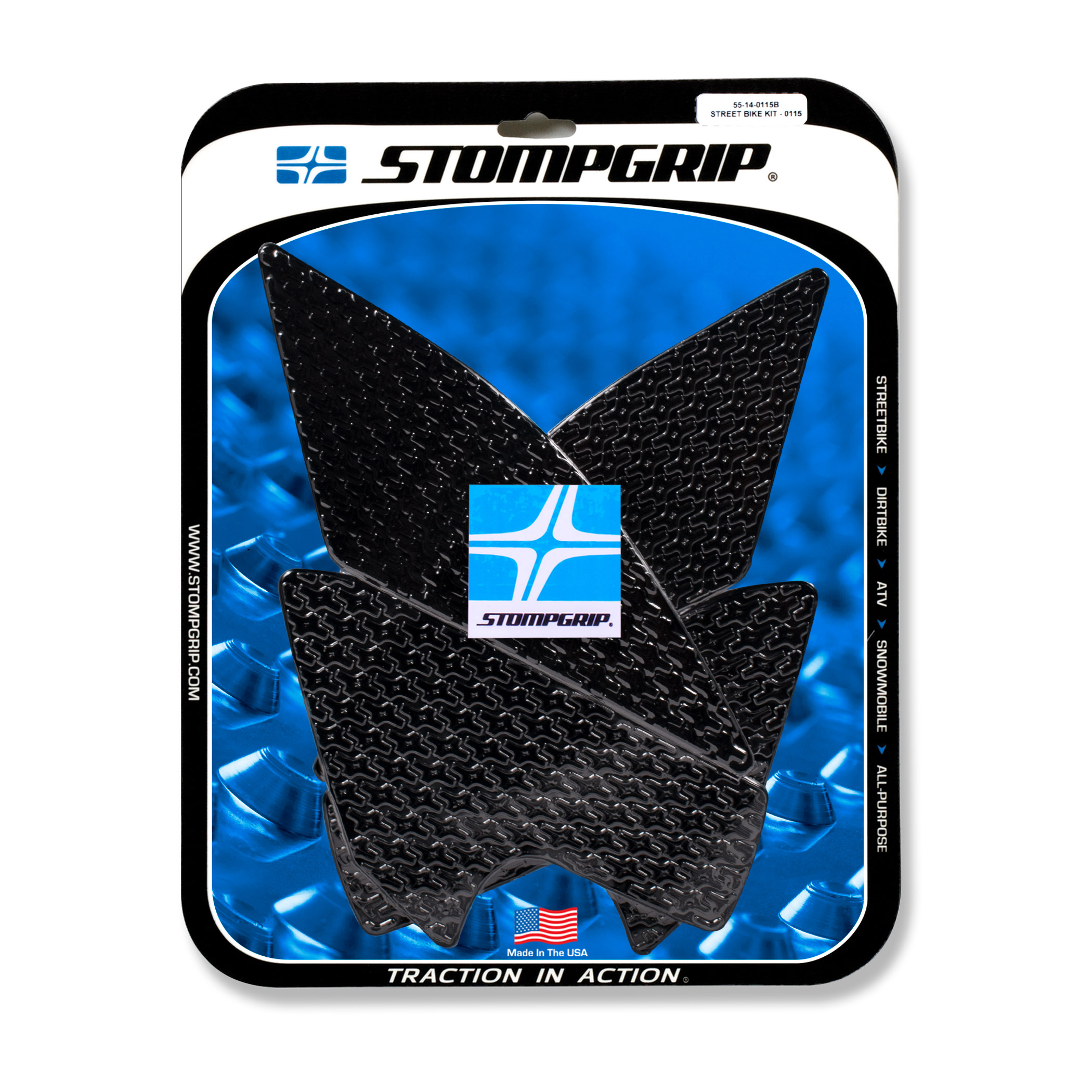 Almohadillas de tracción Stompgrip negras, para BMW S1000XR, 2014-2019