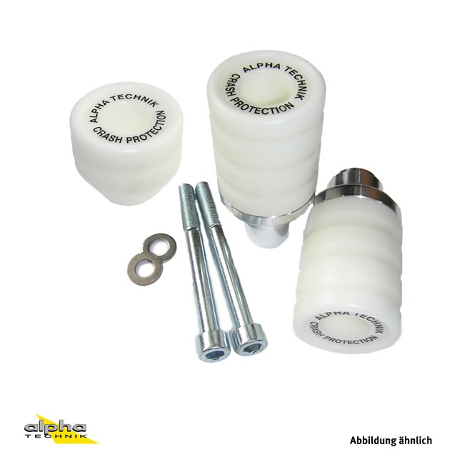 Kit de protectores anticaída para Suzuki GSX-R600/750 2008-10 blanco