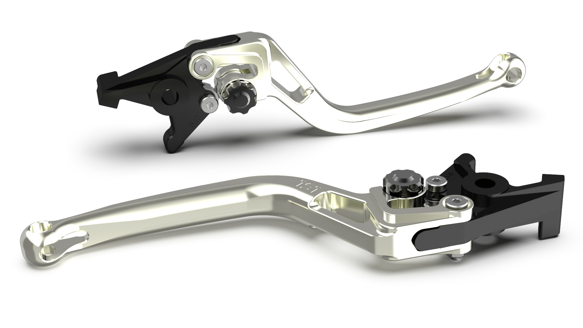 Maneta de freno LSL BOW R82, plata/negro