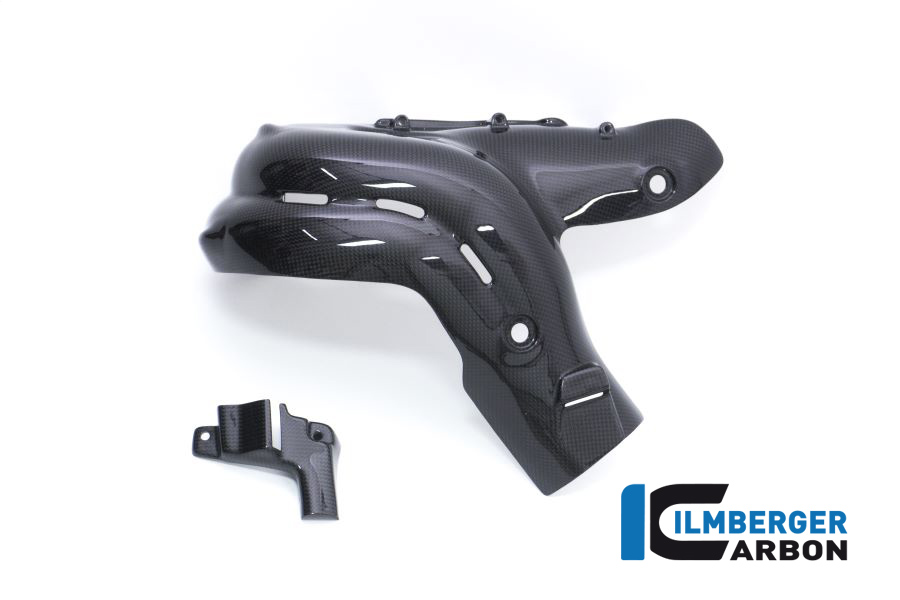 Ilmberger Carbon Protector Térmico de Escape brillante (2 piezas) Panigale V4/V4 S