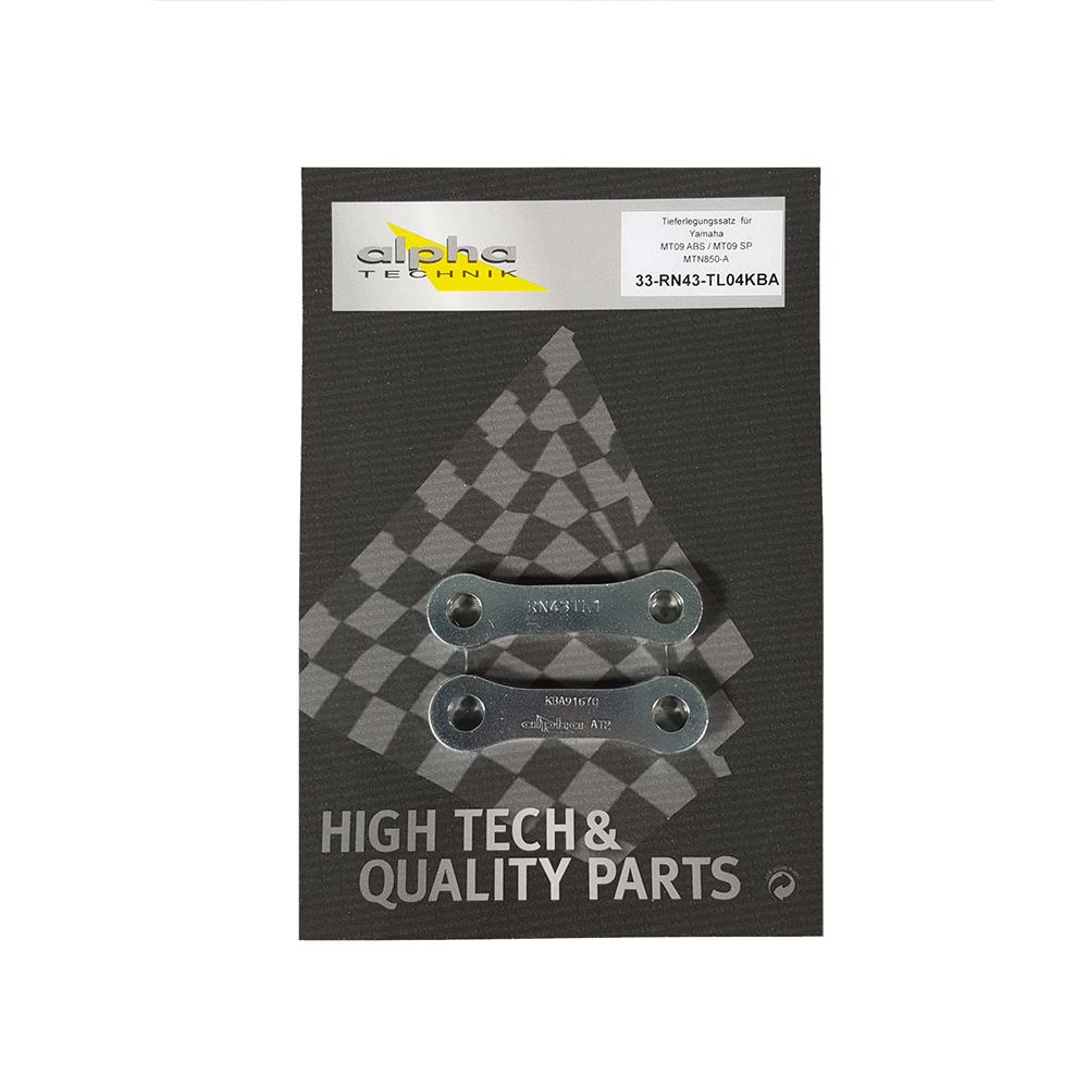 alpha Technik Kit de Descenso 25mm para Yamaha MT09 ABS, MT09SP, MTN850-A; Tipo RN43; Año del modelo 2017-