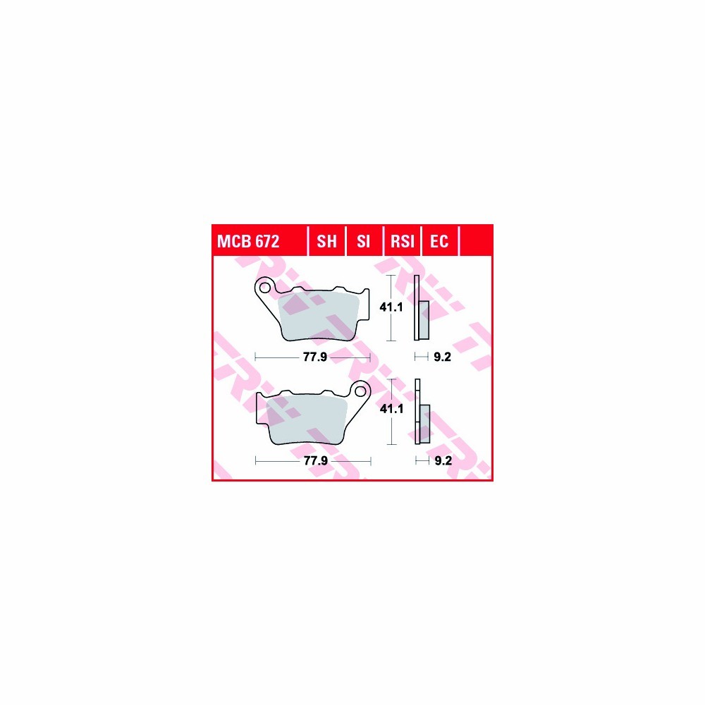 Juego de pastillas de freno TRW Allround MCB672