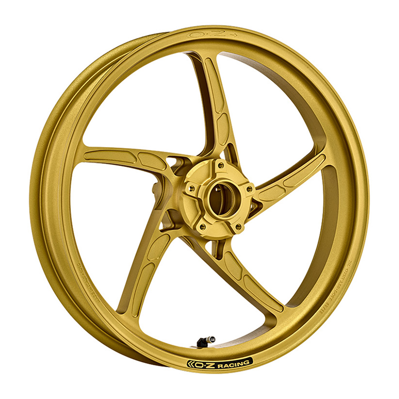 Juego de llantas de aluminio OZ Piega en oro mate para Kawasaki Ninja ZX-25R Ninja, 2021