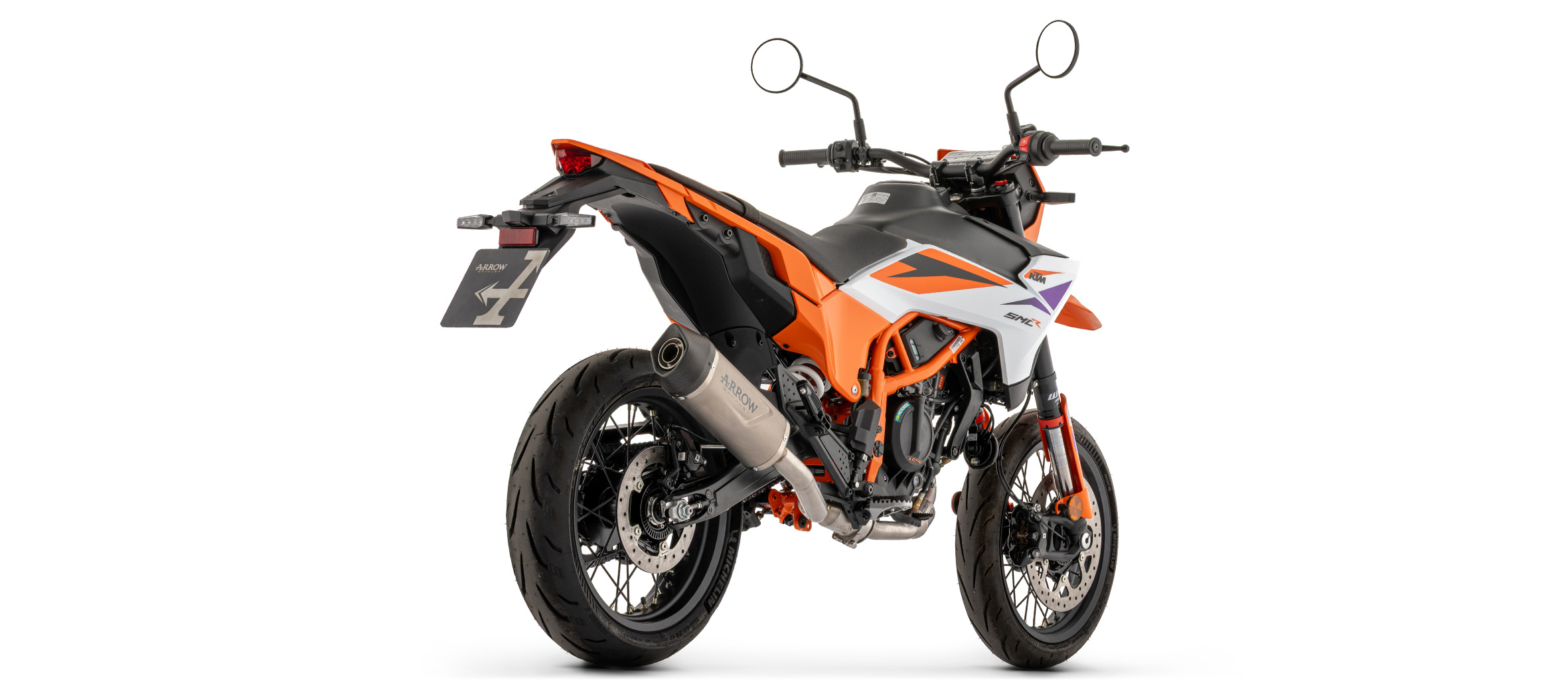 Escape ARROW INDY RACE EVO Titanio con punta de carbono para KTM 390 Enduro R, 2025-