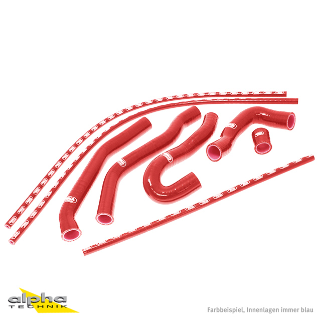 Kit de mangueras de silicona SAMCO SPORT en rojo para Benelli TNT899 TNT1130 para todos los años de modelo