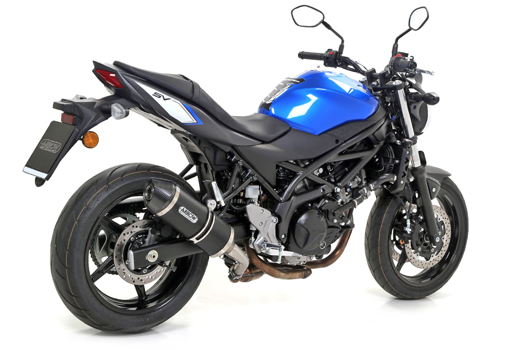 Escape ARROW RACE TECH para Suzuki SV650 2016- de aluminio, negro