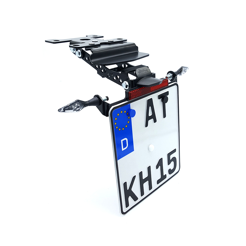 Soporte de matrícula alpha Technik para Yamaha Tenere 700, a partir del año de modelo 2019-