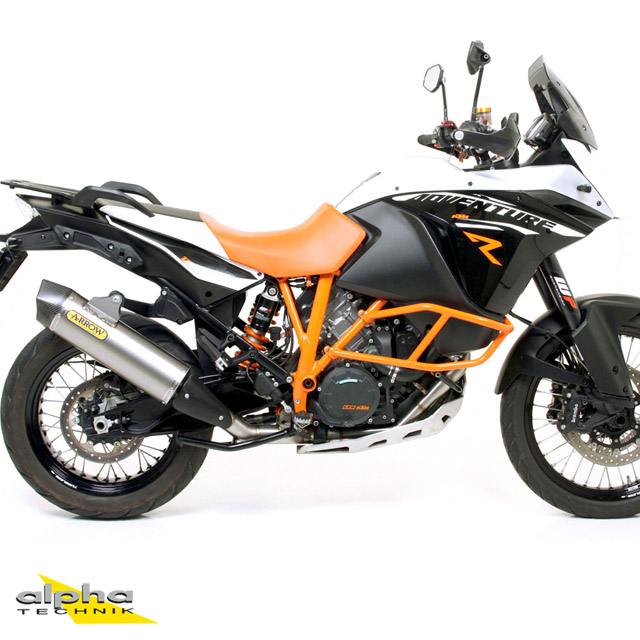 Escape ARROW MAXI RACE-TECH para KTM Adventure 1090/1190/1290 2013- de Titanio