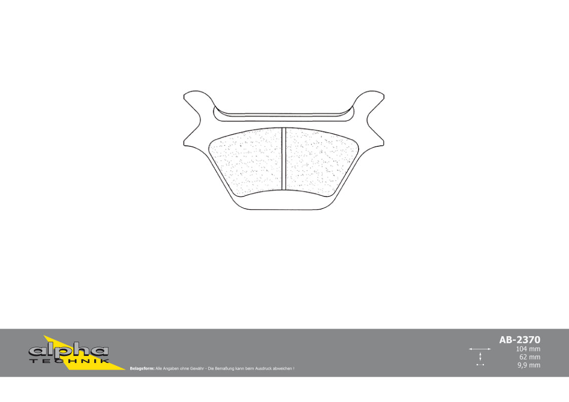 alpha Technik Pastillas de Freno de Uso en Carretera con ABE