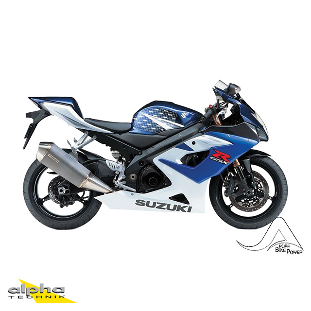 Stompgrip negro, Volcano, para Suzuki GSX-R 1000, 2005-2006