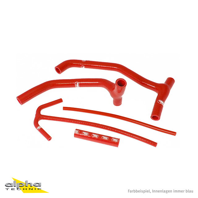 Kit de mangueras de silicona SAMCO SPORT rojo para Husqvarna SM570R a partir del año de modelo 2001-