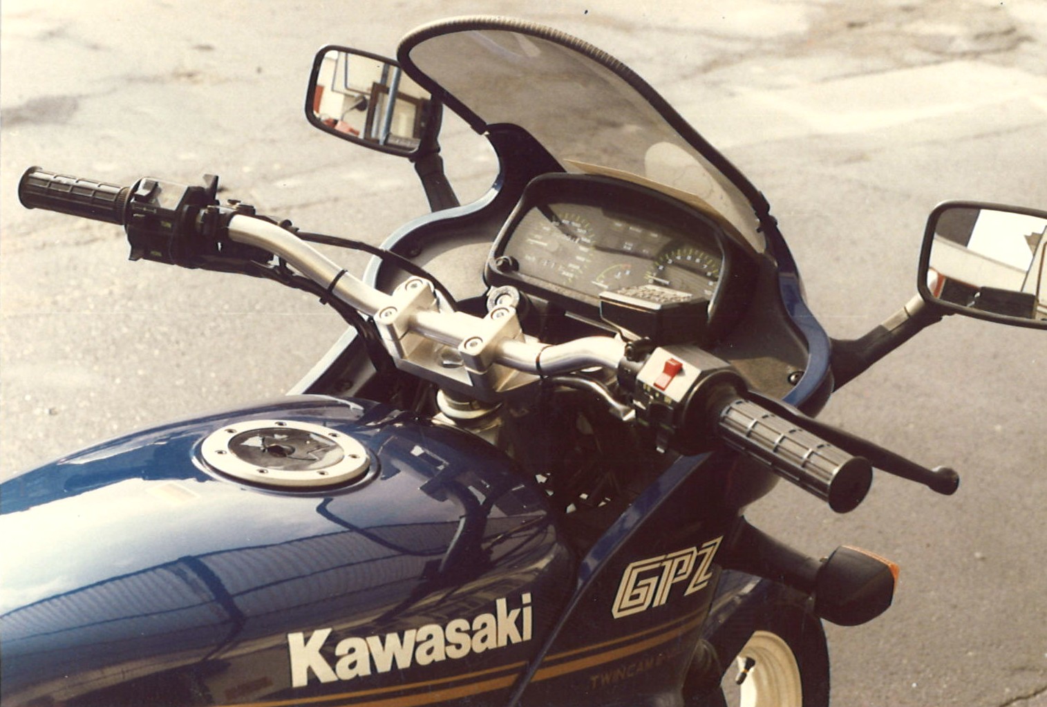 Kit LSL Superbike con certificado de piezas para Kawasaki GPZ500S, Tipo EX500A, 1987, plata, (Tipo A)