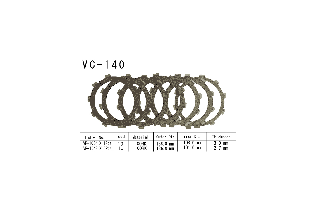 Kit de embrague Vesrah Honda