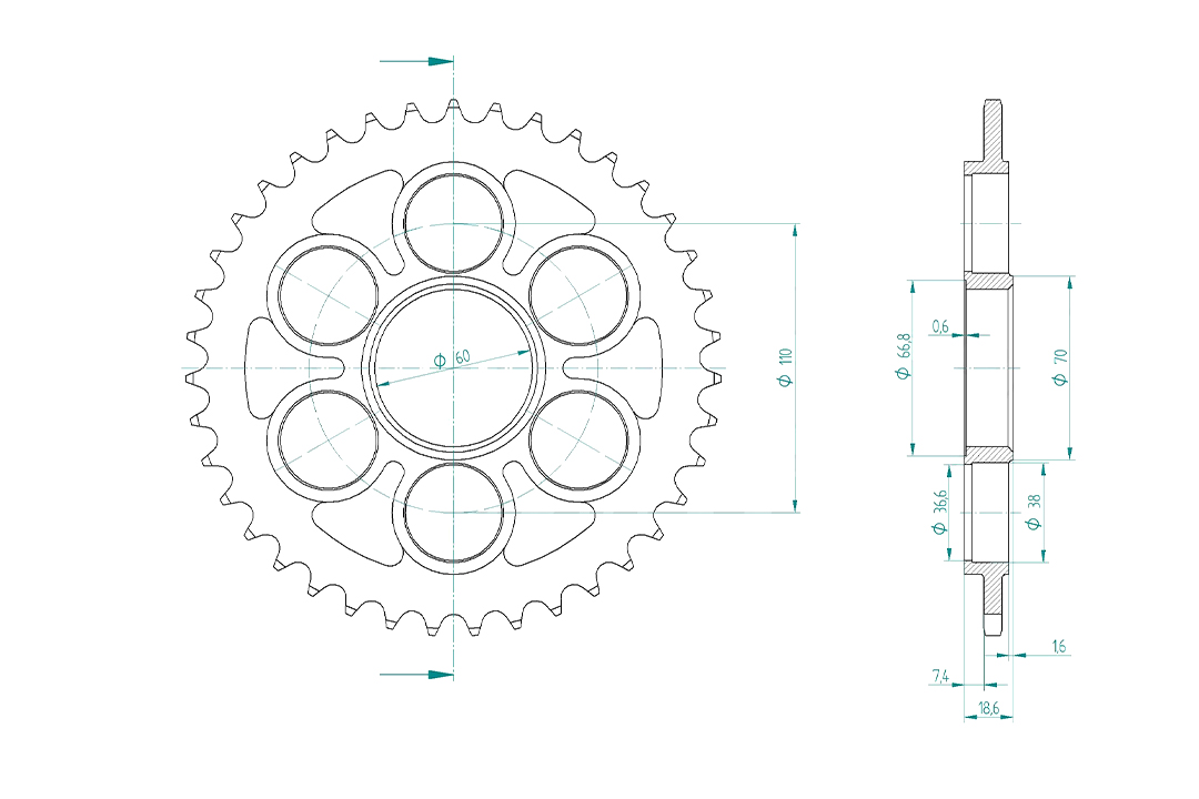 Kit de cadena DID con cadena 525VX3, color estándar, para Ducati Panigale 1299 (S), año del modelo 2015-2017