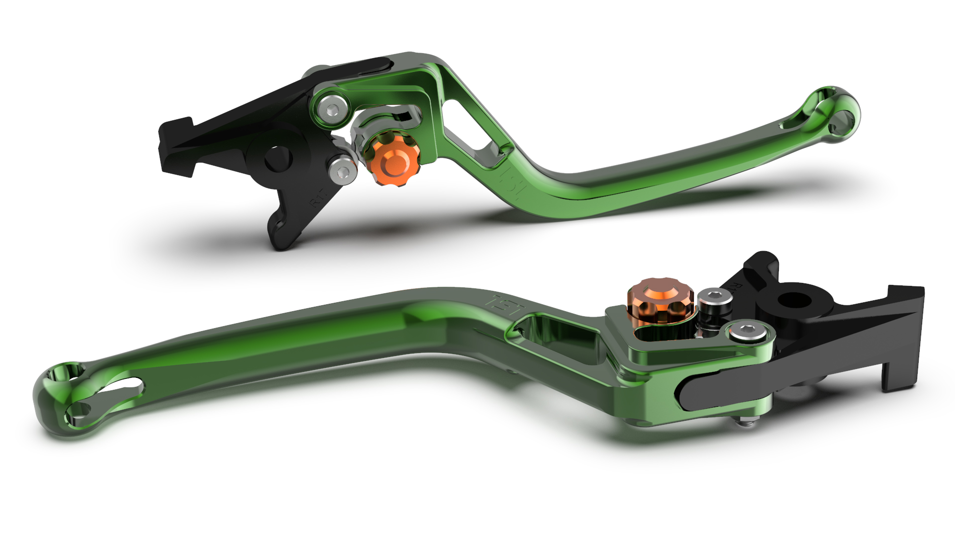 LSL maneta del embrague BOW L83R, verde/naranja
