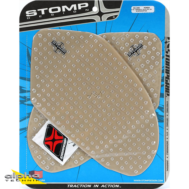 Stompgrip transparente, Volcano, para Honda CBR600F, 2000- y VFR800, 2002-2013