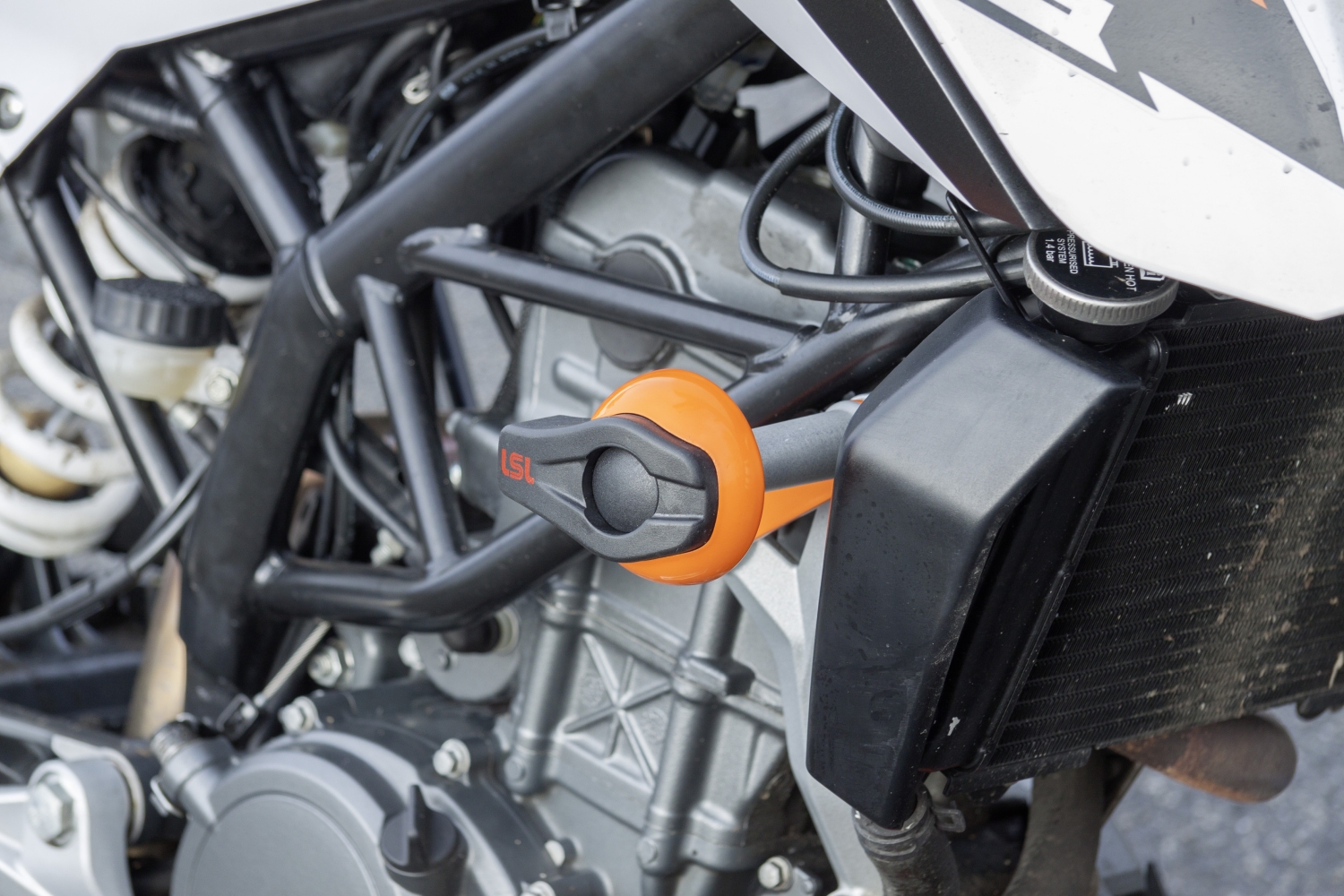 Kit de montaje de Crash Pad LSL para KTM Duke 125, Duke 200