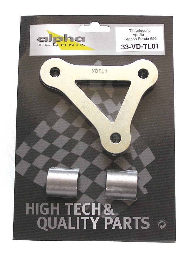 Kit de descenso alpha Technik 38mm Aprilia Pegaso Strada 650; Tipo VD; Año del modelo 2005-