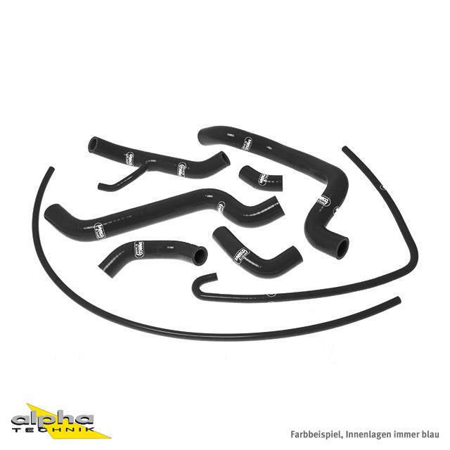 Kit de mangueras de silicona SAMCO SPORT negro para Ducati 848 1098 R S 1198 R S años de modelo 2007-2014