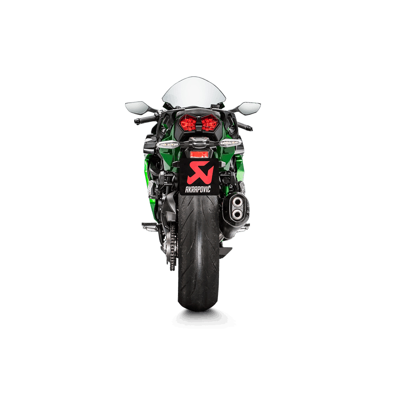 Escape Akrapovic Slip-On Line (Titanio) para Kawasaki Ninja H2 SX 2018-2020