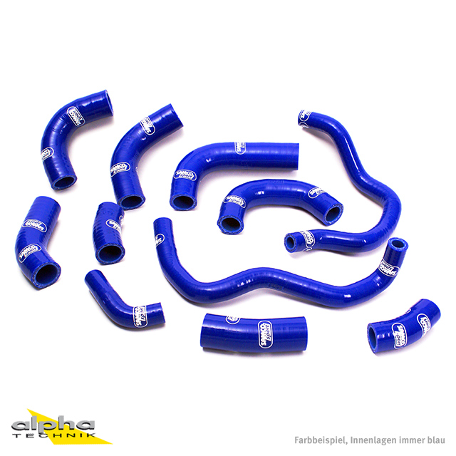 Kit de mangueras de silicona SAMCO SPORT azul para Honda CBR600RR Año del modelo 2005-2006