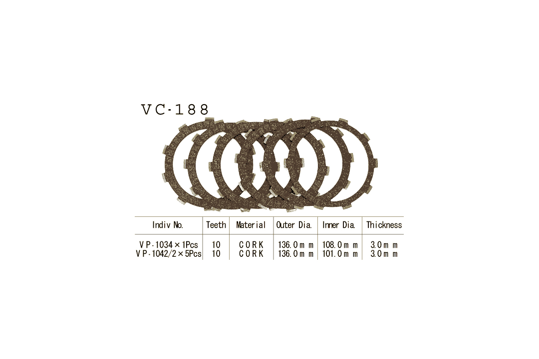 Vesrah disco de embraguen-Kit Honda