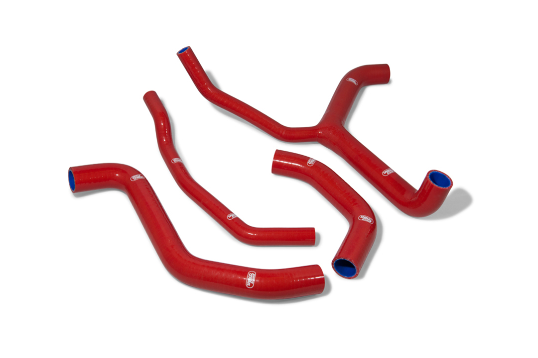 Kit de mangueras de silicona SAMCO SPORT Diseño Race Bike rojo para Kawasaki ZX10R SE RR modelo 2016-2021