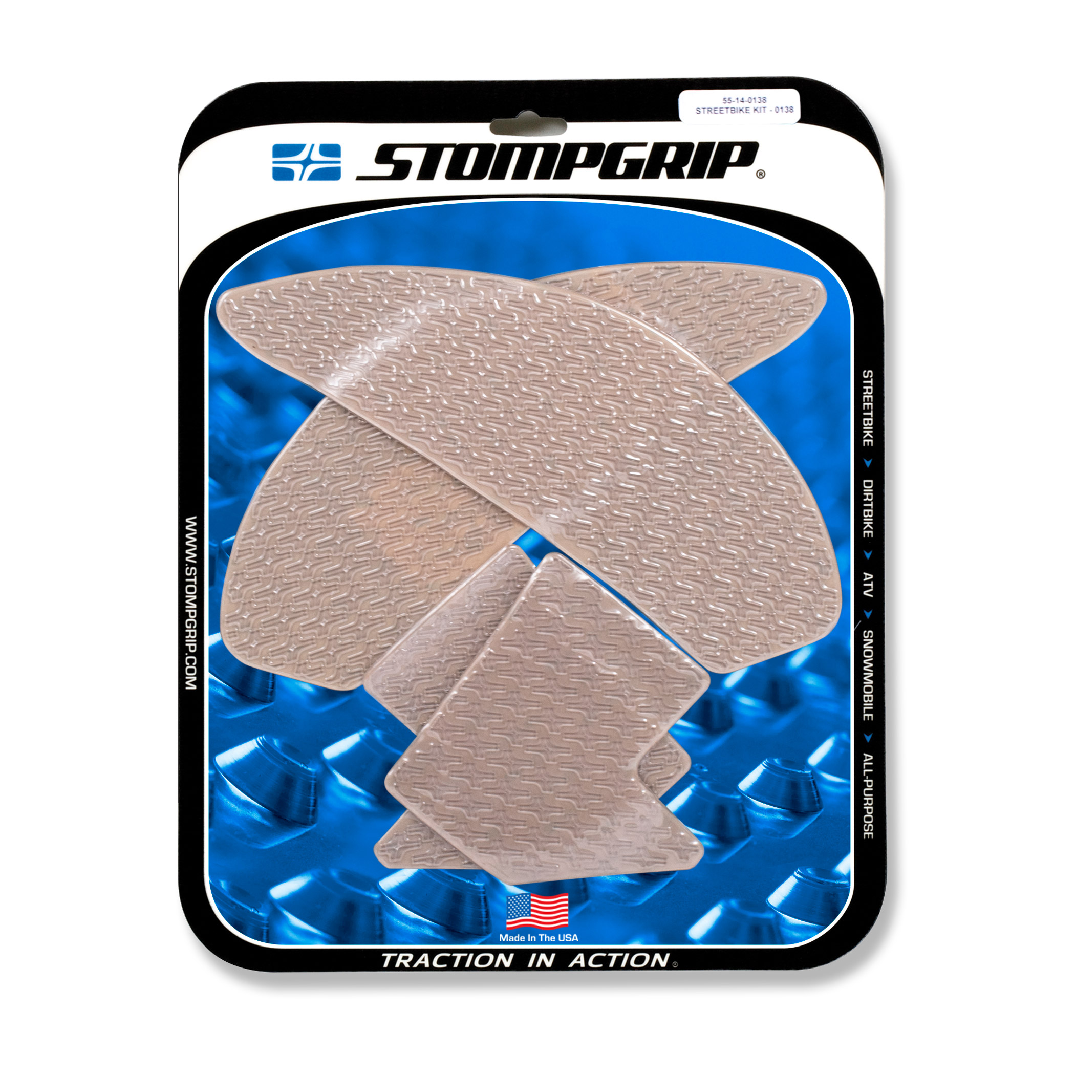 Stompgrip Traction Pads transparentes, para Yamaha MT10, 2017-2021