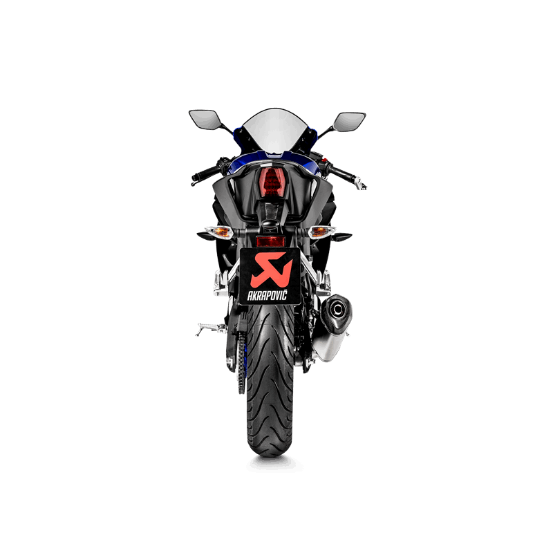 Línea Racing Akrapovic (Titanio) para Yamaha YZF-R125 2019-2020, MT-125 2020, YZF-R15 2019-2020