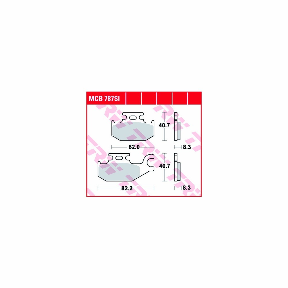 Juego de pastillas del freno TRW Sinter Offroad MCB787SI anterior, delanteroe