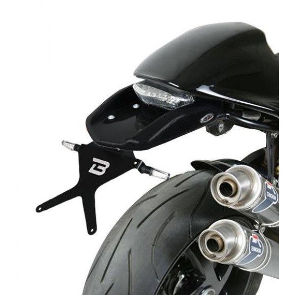 Barracuda spoiler con LED luz trasera para Ducati Monster 600/ 800 S2R / 1000 S2R