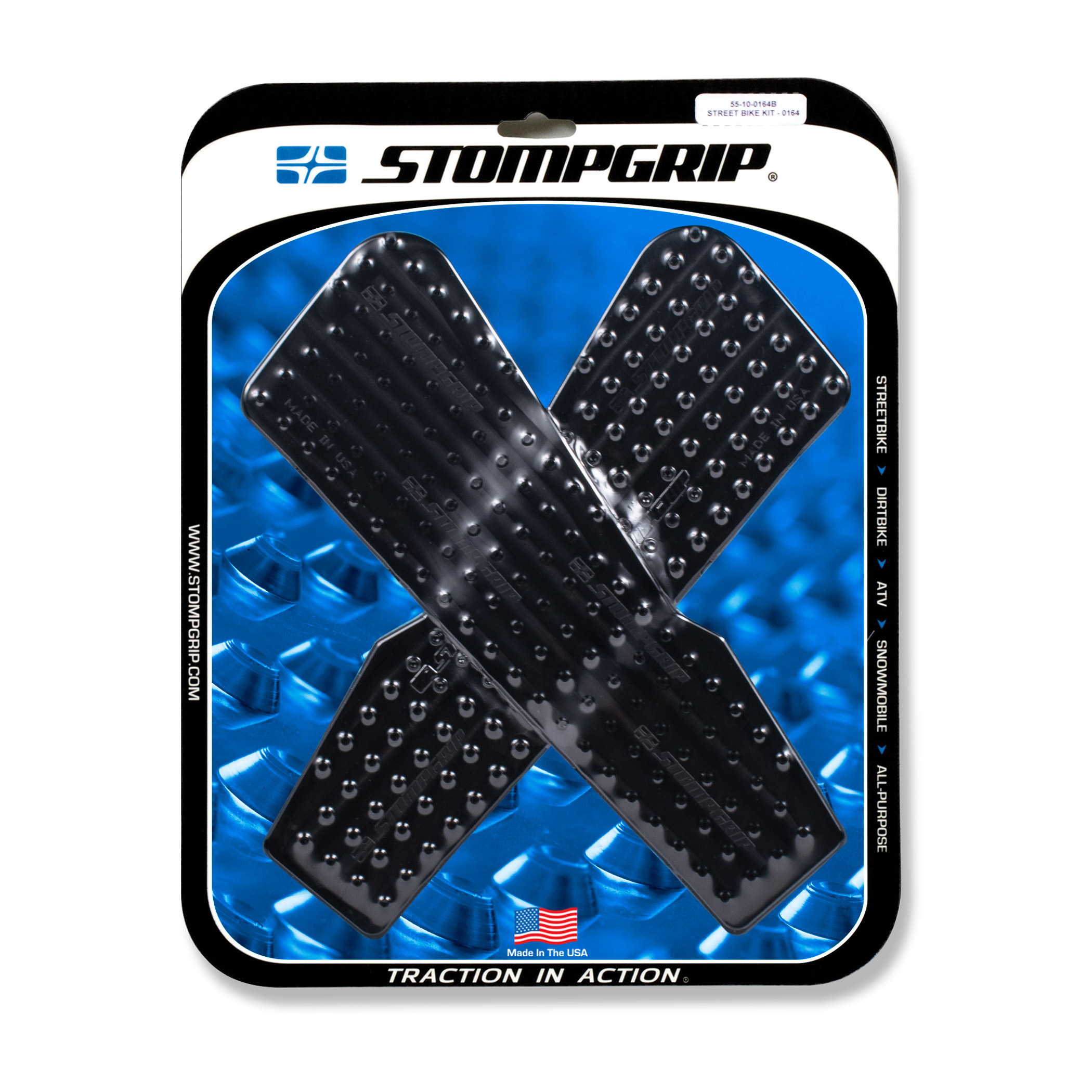 Almohadillas de tracción Stompgrip negras, para BMW F750GS, F850GS, 2019-2023