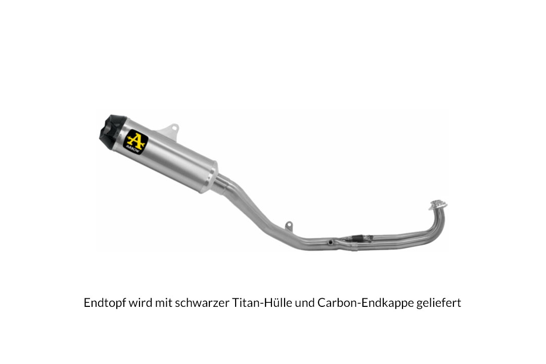ARROW sistema de escape INDY RACE DARK para Yamaha T-Max 530 año del modelo 2017-2019