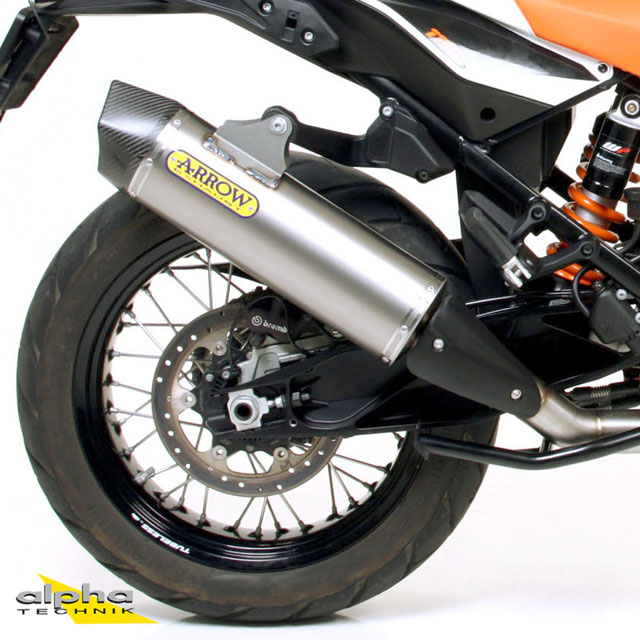 Escape ARROW MAXI RACE-TECH para KTM Adventure 1090/1190/1290 2013- de Titanio