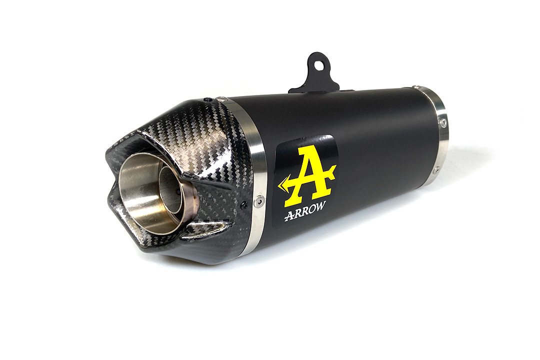 Escape ARROW WORKS para Yamaha Tracer 700 / MT-07 2020-, Acero inoxidable negro