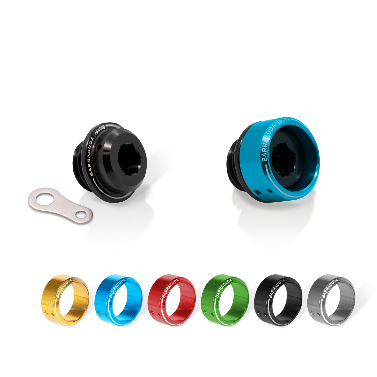 Inserto anodizado plata para tapón de llenado de aceite Ø 28 mm, compatible con BC-HN102, BC-YN102 y BC-SN102