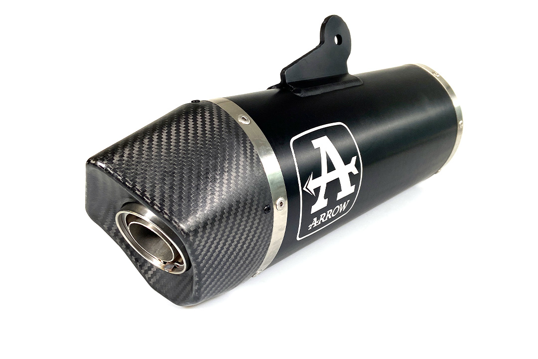 ARROW Escape MAXI RACE TECH para BMW R1250R / R1250RS 2019-2020, Aluminio negro