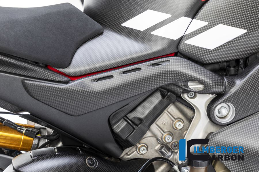 Tapa de carbono Ilmberger para la parte trasera lado derecho mate para Ducati Panigale V4 / V4S a partir de 2018