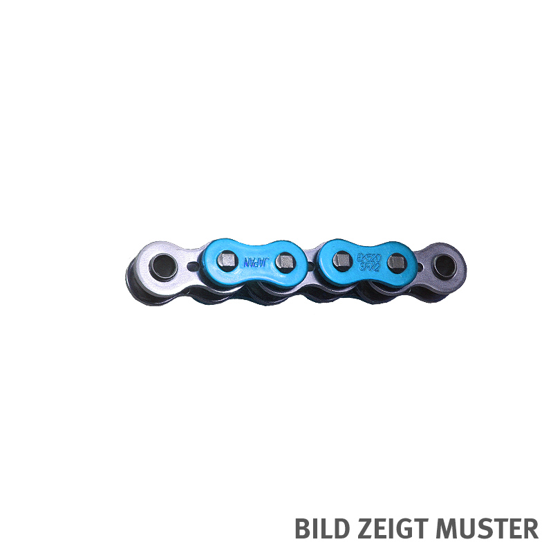 cadena ENUMA MVXZ-2 520, cadena de repuesto OEM ideal - 104 eslabones - Color Azul metálico