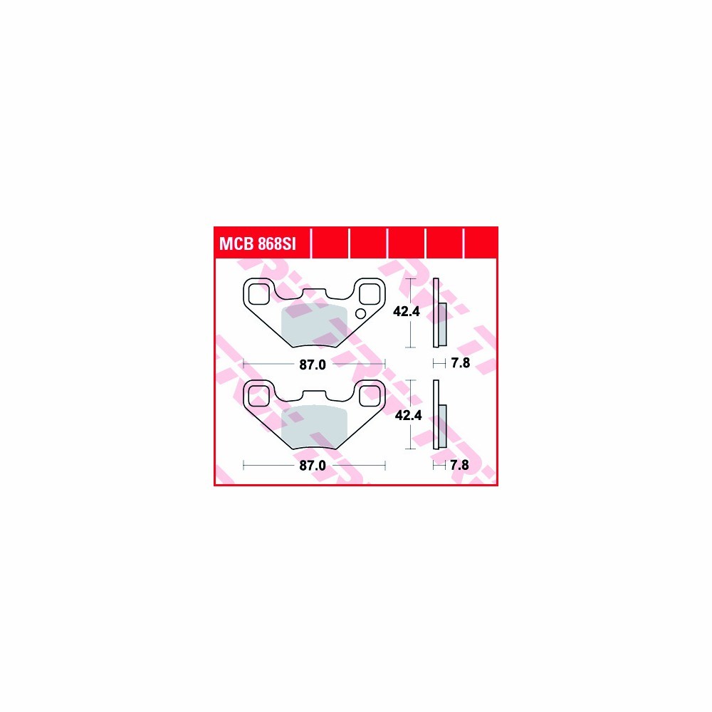 TRW pastillas del frenosatz Sinter Offroad MCB868SI anterior, delanteroe