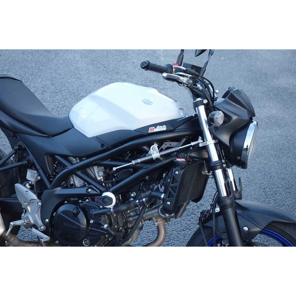 Kit de amortiguador de dirección LSL con informe técnico de piezas para Suzuki SV650, 2016-, titanio