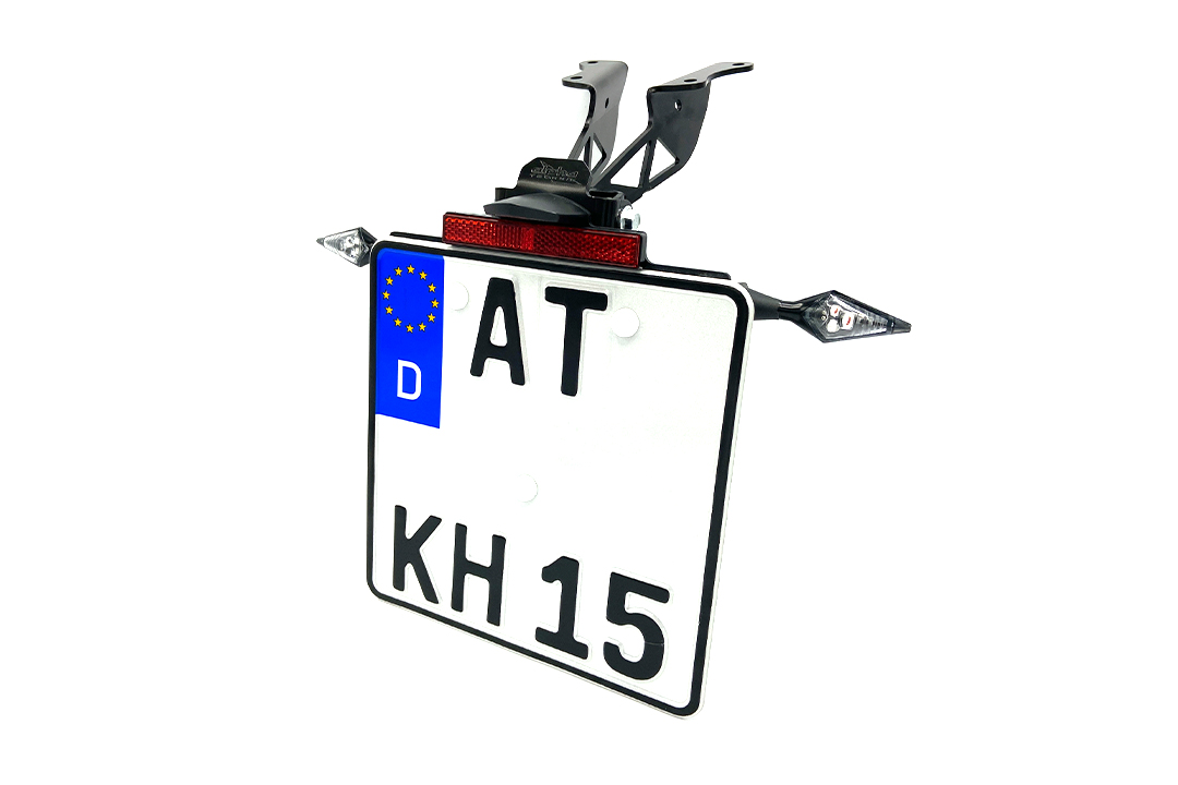 Soporte de matrícula alpha Technik para Yamaha MT-10 / MT-10 SP a partir del año de modelo 2016-, Tipo RN45 / RN78