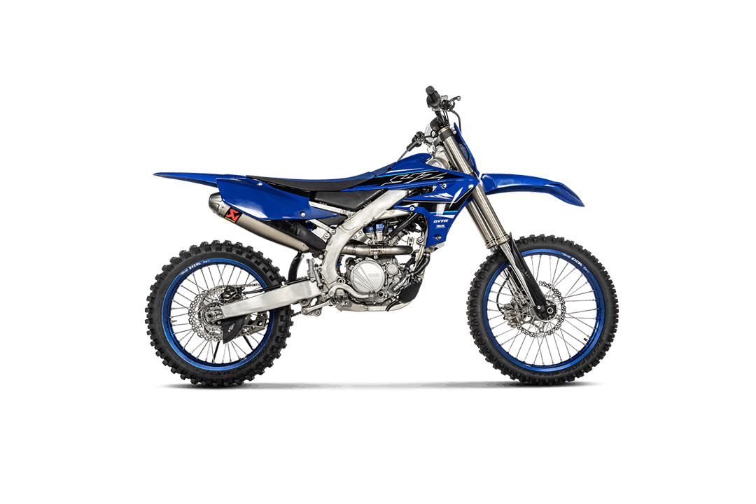 Sistema de escape completo Akrapovic Evolution Line de titanio para Yamaha YZ250F WR250F años de modelo 2019-2023