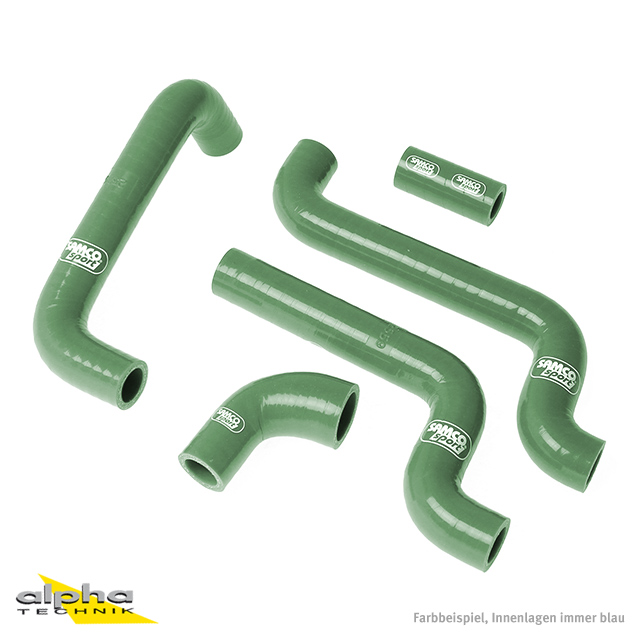 Kit de mangueras de silicona SAMCO SPORT verde B.R. para Aprilia RS125 año de modelo 1999-2012