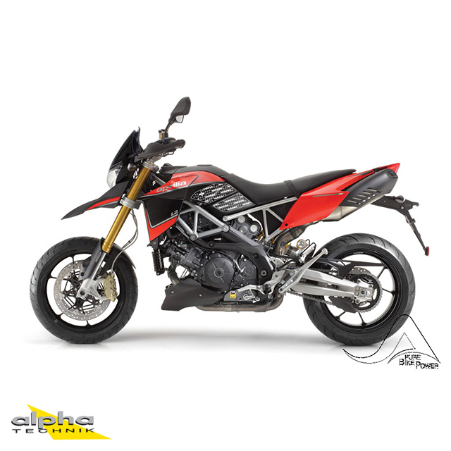 Stompgrip negro, Volcano, para Aprilia Dorsoduro 750, 2009-2016, Dorsoduro 900, 2017-2021, Dorsoduro 1200, 2011-2016