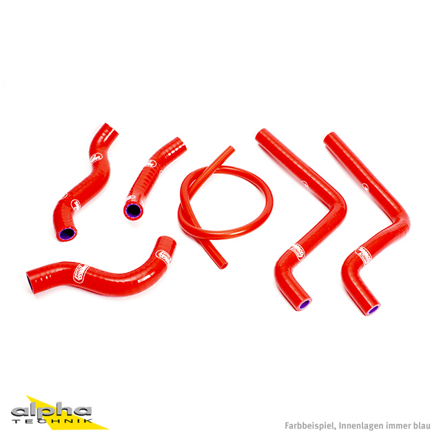Kit de mangueras de silicona SAMCO SPORT rojo para Honda CR125R año de modelo 2001-2002
