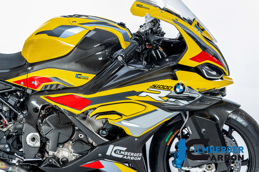 Panel lateral de carenado de carbono Ilmberger lado derecho Racing, brillante, BMW S1000RR 2023-