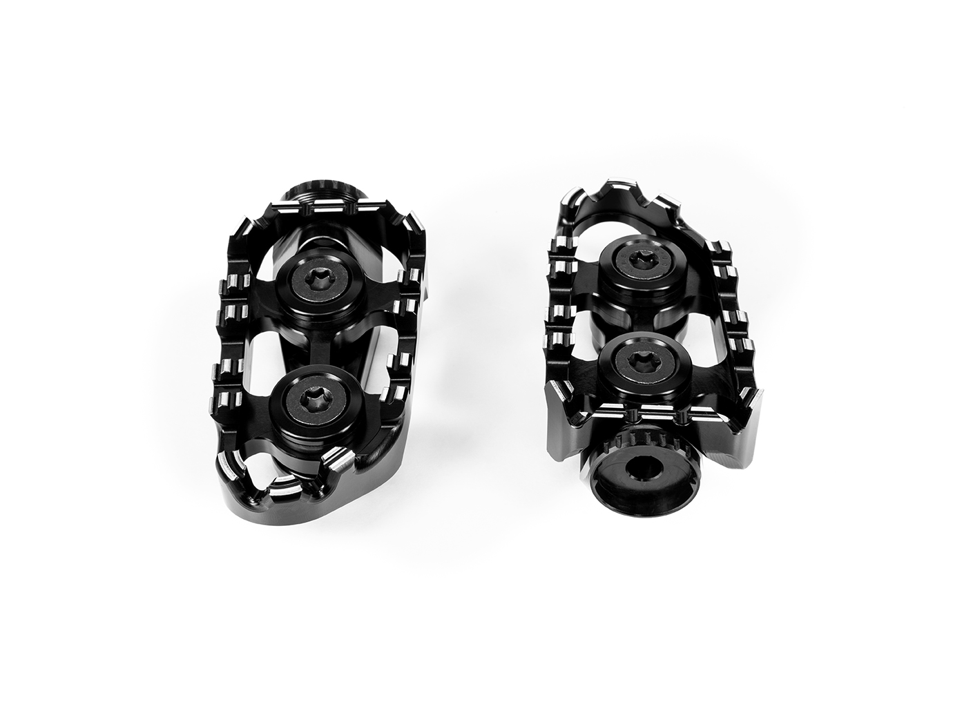 Estriberas Gilles TECH-X Enduro reposapiés negras para Yamaha MT07 Tracer, MT09 Tracer/Street Rally, Tracer 700(GT), Tracer 900(GT)