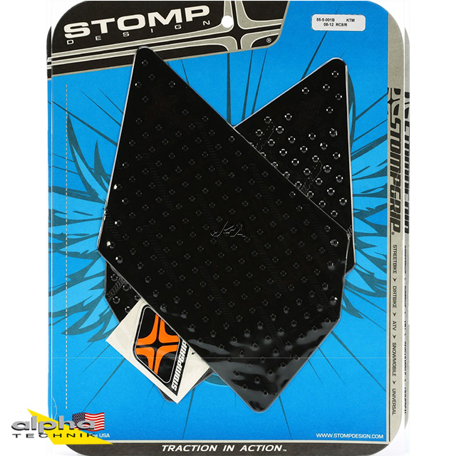 Stompgrip negro, Volcano, para KTM 1190 RC8 R, 2008-2015, RC 125, 200, 250, 390, 2014-2019